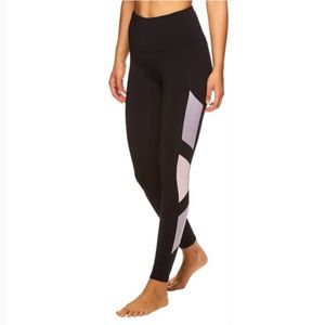 NWT Gaiam Hi Rise Shine Colorblock leggings